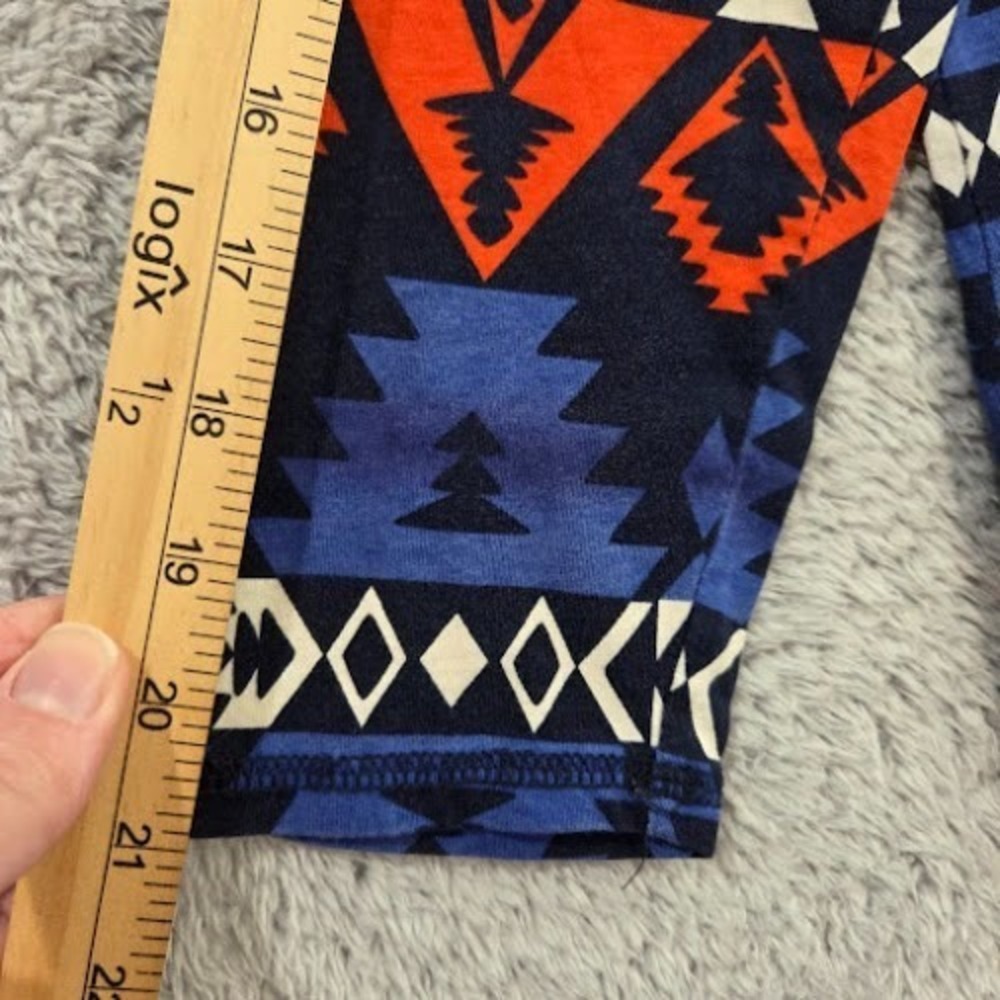 LRL Lauren Ralph Lauren Active Southwestern‎ Print Long Sleeve Top 1X Cotton - Picture 7 of 9